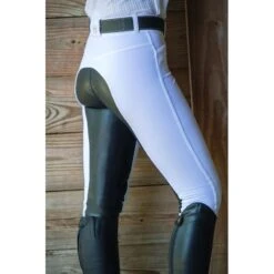 FITS Women's Free Flex Full Seat Zip Front Breech - White -Ovation Sale Shop 311443 800 800