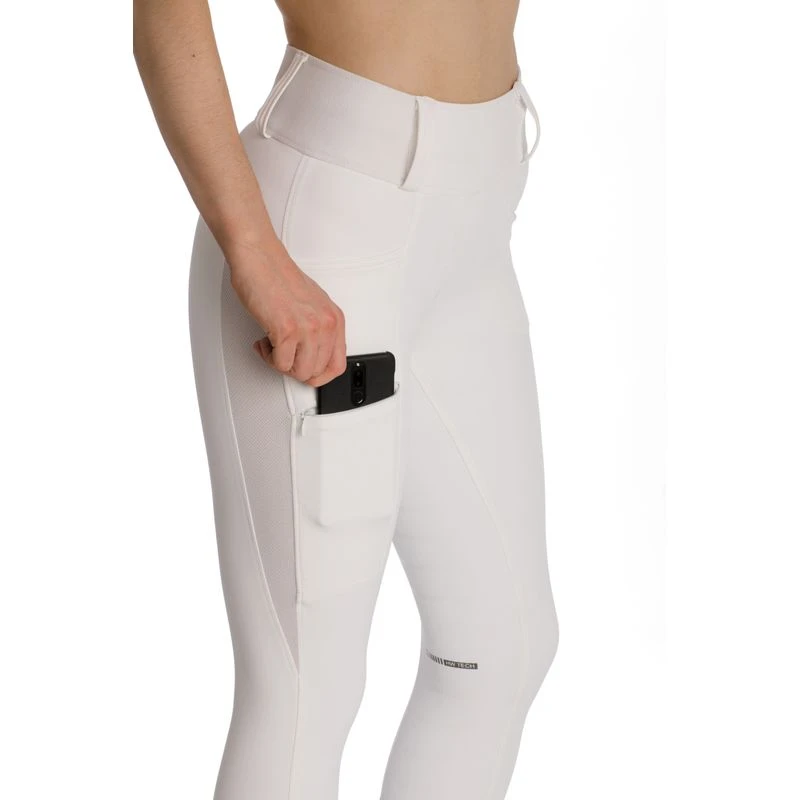 Horseware Women's Hybrid Meryl Pull-Up Breeches - White 4 Horseware Women's Hybrid Meryl Pull-Up Breeches - White - Image 4