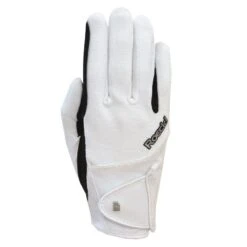 Roeckl Milano Riding Gloves - White/Black