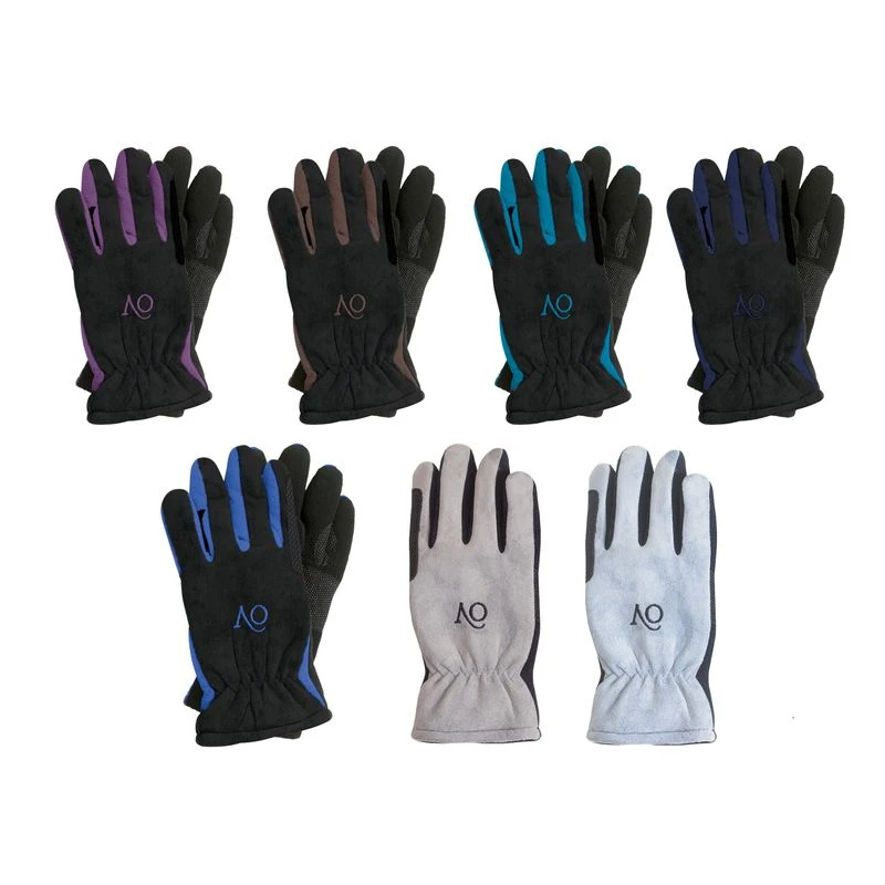 Ovation Polar Suede Fleece Glove - Black/Purple 1 Ovation Polar Suede Fleece Glove - Black/Purple