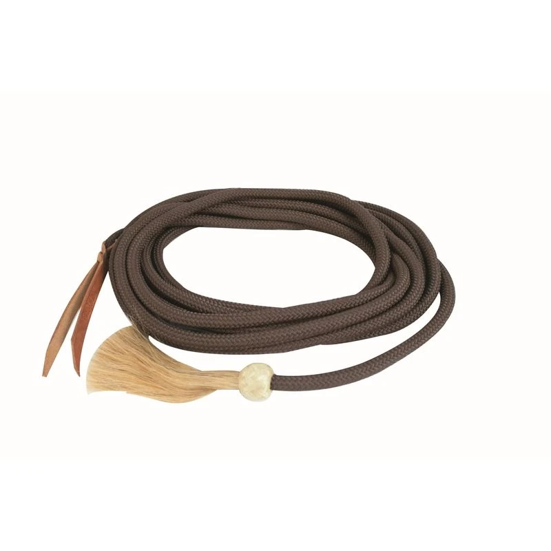 Western Rawhide Jim Taylor Nylon Mecate Reins - Brown 1 Western Rawhide Jim Taylor Nylon Mecate Reins - Brown