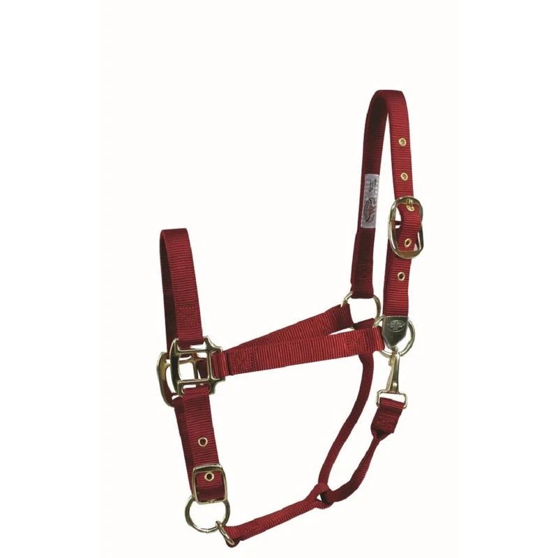 Western Rawhide Signature Classic Halter W/Snap - Red 1 Western Rawhide Signature Classic Halter W/Snap - Red