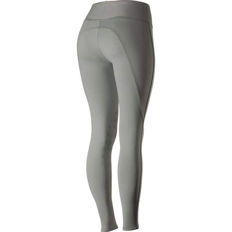 Horze Women's Juliet HyPer Flex Knee Patch Tights - Steel Grey 4 Horze Women's Juliet HyPer Flex Knee Patch Tights - Steel Grey - Image 4