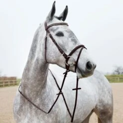 Horze Weston Flash Bridle W/Reins - Brown -Ovation Sale Shop 386632 800 800