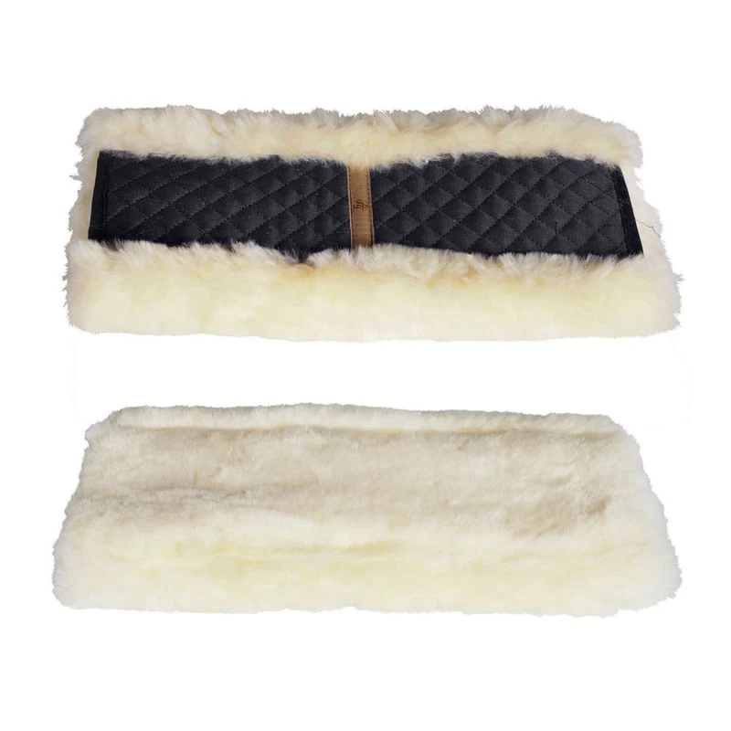 Horze Harleigh Sheepskin Short Girth Tube - Black 1 Horze Harleigh Sheepskin Short Girth Tube - Black