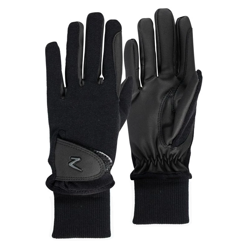 Horze Kids' Rimma Winter Riding Gloves - Black 1 Horze Kids' Rimma Winter Riding Gloves - Black