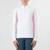 Irideon Women's CoolDown IceFil Long Sleeve Jersey - White/Pink Sunrise -Ovation Sale Shop 396306 800 800