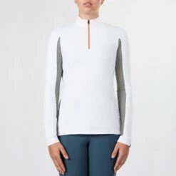 Irideon Women's CoolDown IceFil Long Sleeve Jersey - White/Dove Grey