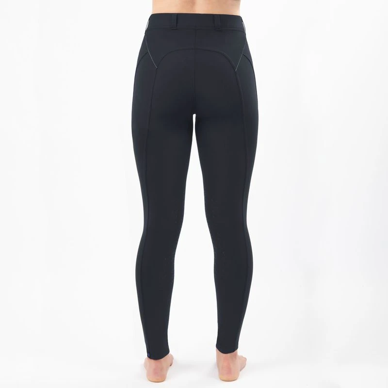 Irideon Kids' Issential Capriole Knee Patch Tights - Charcoal 4 Irideon Kids' Issential Capriole Knee Patch Tights - Charcoal - Image 4