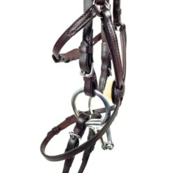 Nunn Finer Fairhill Figure 8 Event Bridle - Havana/Zinc -Ovation Sale Shop 401474 800 800