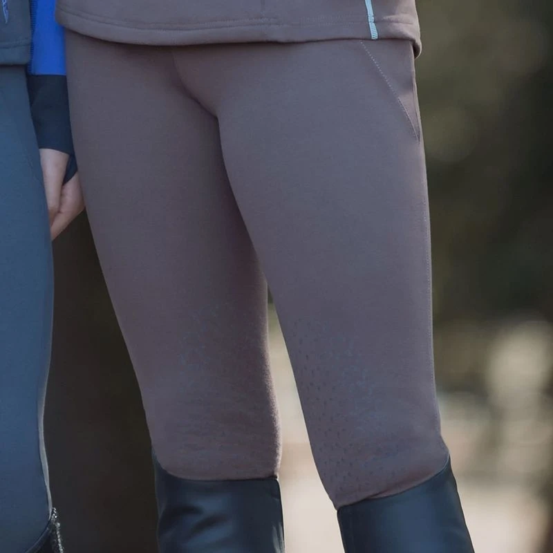 Irideon Kids' Himalayer Capriole Knee Patch Tights - Dark Taupe 4 Irideon Kids' Himalayer Capriole Knee Patch Tights - Dark Taupe - Image 4