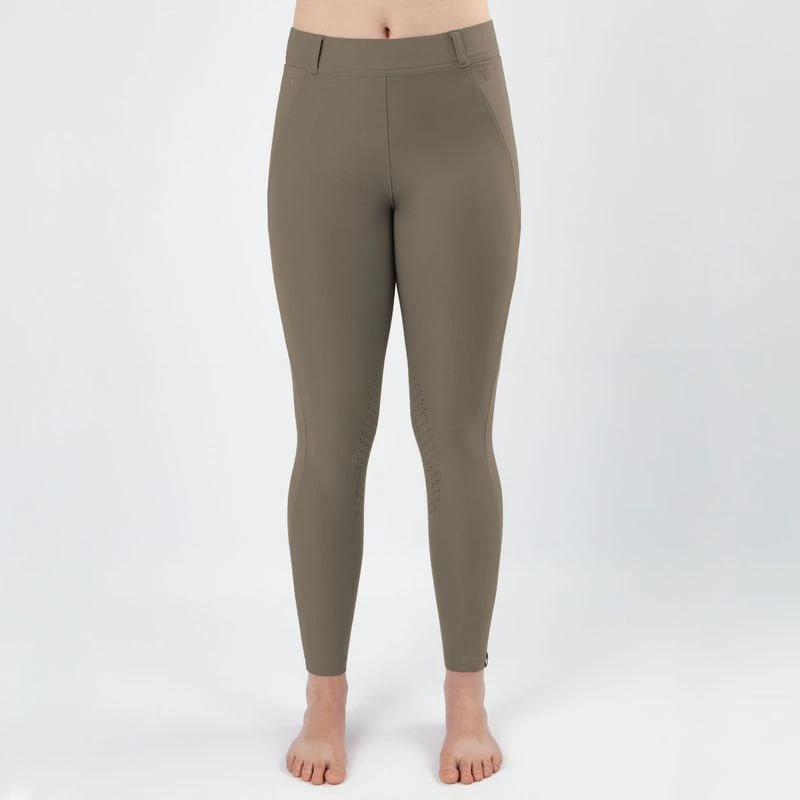 Irideon Women's Issential Capriole Knee Patch Tights - Brindle 2 Irideon Women's Issential Capriole Knee Patch Tights - Brindle - Image 2