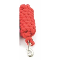Shires Heavy Duty Cotton Lead Rope - Red