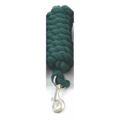 Shires Heavy Duty Cotton Lead Rope - Bottle Green