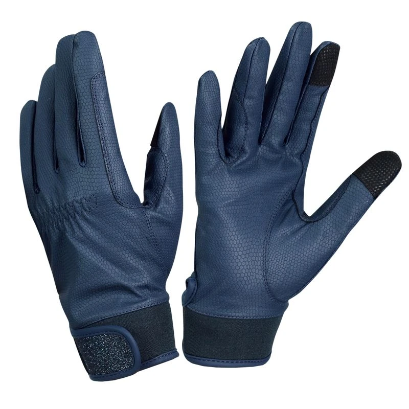 Ovation Women's LuxeGrip Glitter Gloves - Navy 1 Ovation Women's LuxeGrip Glitter Gloves - Navy