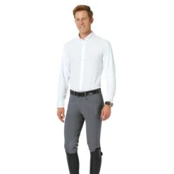 Romfh Men's Argento Knee Patch Euroseat - Steel Grey