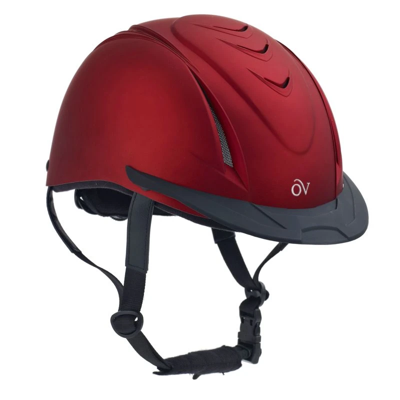 Ovation Metallic Schooler Helmet - Red 1 Ovation Metallic Schooler Helmet - Red
