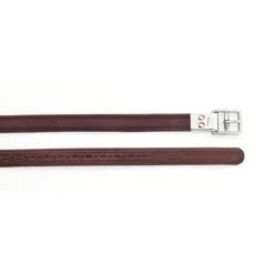Pessoa Covered Leather Clasp End Leathers - Dark Brown