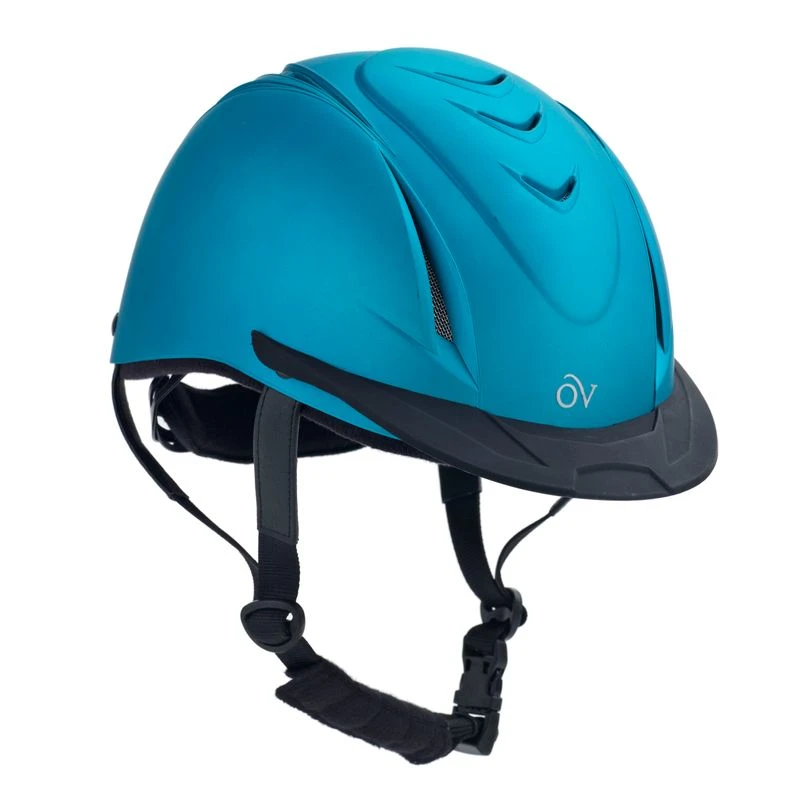 Ovation Metallic Schooler Helmet - Teal 1 Ovation Metallic Schooler Helmet - Teal