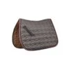 Roma Ecole Star Quilt Close Contact Saddle Pad - Grey/Pink/Black