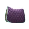 Roma Ecole Double Diamond Quilt Dressage Saddle Pad - Purple/Silver/Mint -Ovation Sale Shop 442427 800 800