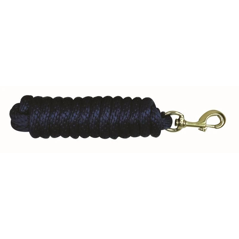 Western Rawhide 10' Poly Lead W/Solid BrassBolt Snap - Navy 1 Western Rawhide 10' Poly Lead W/Solid BrassBolt Snap - Navy