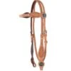 Western Rawhide Country Legend Buckstitch And Basket Browband Headstall - Golden Tan -Ovation Sale Shop 443692 800 800