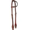 Western Rawhide Country Legend Barb WireOne Ear Headstall - Chestnut