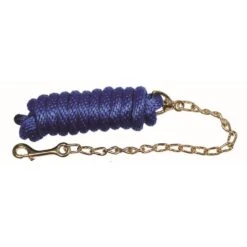 Western Rawhide Signature Classic Lead Rope W/Chain - Blue