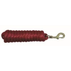 Western Rawhide 3/4" Cotton Lead Rope W/Bolt Snap - Red