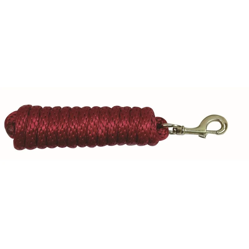 Western Rawhide 3/4" Cotton Lead Rope W/Bolt Snap - Red 1 Western Rawhide 3/4" Cotton Lead Rope W/Bolt Snap - Red