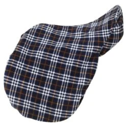 Centaur Close Contact Fleece Saddle Cover - Blue Corn Plaid
