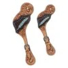 Western Rawhide Gator/Feather Spur Straps - Turquoise -Ovation Sale Shop 444155 800 800