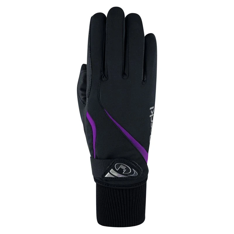 Roeckl Wismar Winter Gloves - Black/Purple 1 Roeckl Wismar Winter Gloves - Black/Purple