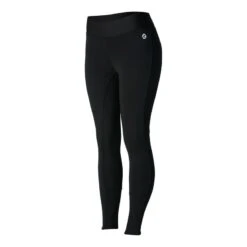 Horze Women's Active Winter Silicone Knee Patch Tights - Black -Ovation Sale Shop 452785 800 800