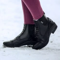 Horze Women's Kilkenny Lux Winter Paddock Boots - Black -Ovation Sale Shop 453927 800 800