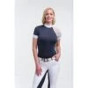 Cavalliera Women's Modern Dame Short Sleeve Show Shirt - Navy Blue/White/Navy Blue -Ovation Sale Shop 455989 800 800