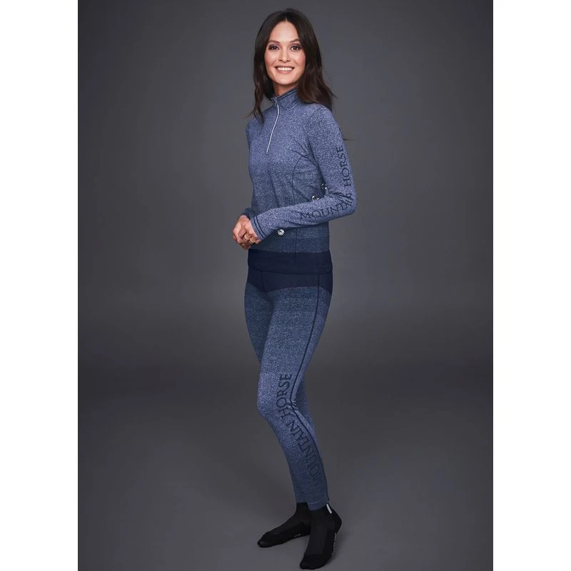 Mountain Horse Women's Tindra Tech Leggings - Navy Melange 2 Mountain Horse Women's Tindra Tech Leggings - Navy Melange - Image 2