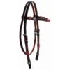 Western Rawhide Jim Taylor Chevron Browband Headstall - Natural/Red/Dark Brown -Ovation Sale Shop 471436 800 800