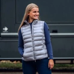Horze Women's Reflective Padded Vest - Reflective Silver -Ovation Sale Shop 475200 800 800