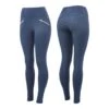 Horze Women's Enora Winter Full Seat Tights W/Shiny Zippers - Dark Blue -Ovation Sale Shop 475927 800 800