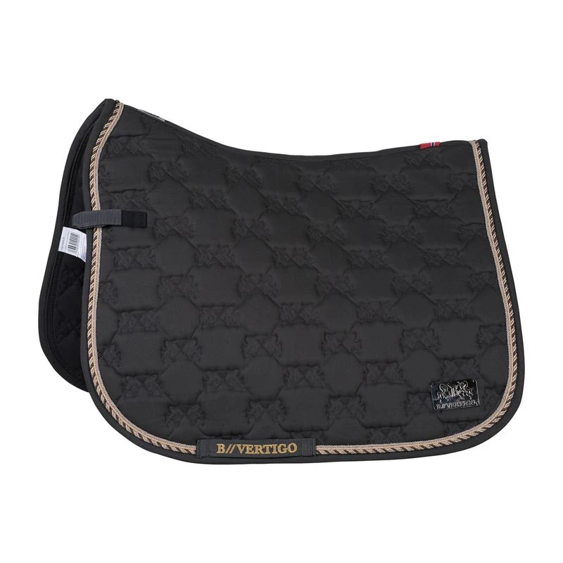 B Vertigo Monaco Dressage Saddle Pad - Asphalt Dark Grey 1 B Vertigo Monaco Dressage Saddle Pad - Asphalt Dark Grey