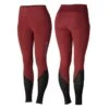 Horze Women's Gwen Full Seat Leggings W/Mesh - Dark Red -Ovation Sale Shop 476452 800 800
