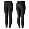 Horze Women's Meghan Silicone Knee Patch Breeches - Black/Black -Ovation Sale Shop 478124 800 800