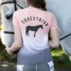 Irideon Women's Dip Dye Equestrian Swing Tee - Radiant Peach -Ovation Sale Shop 481946 800 800