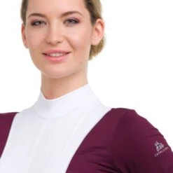 Cavalliera Women's Queen Short Sleeve Show Shirt - Aubergine -Ovation Sale Shop 496667 800 800