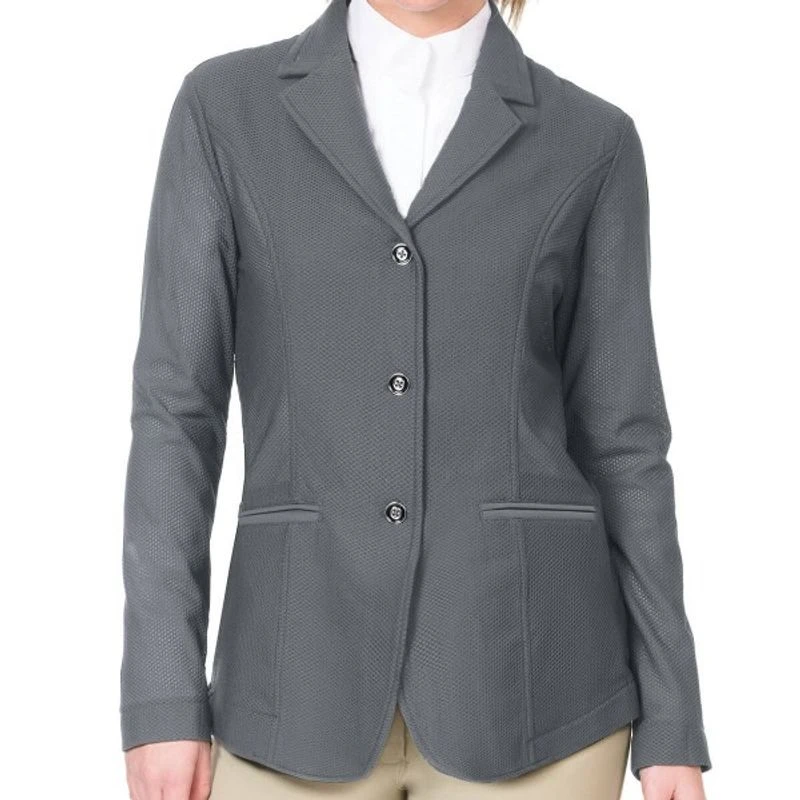 Ovation Women's Signature AirFlex 3-Button Show Coat - Grey 1 Ovation Women's Signature AirFlex 3-Button Show Coat - Grey