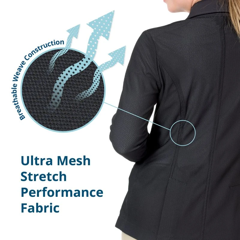 Ovation Women's Signature AirFlex 3-Button Show Coat - Grey 2 Ovation Women's Signature AirFlex 3-Button Show Coat - Grey - Image 2