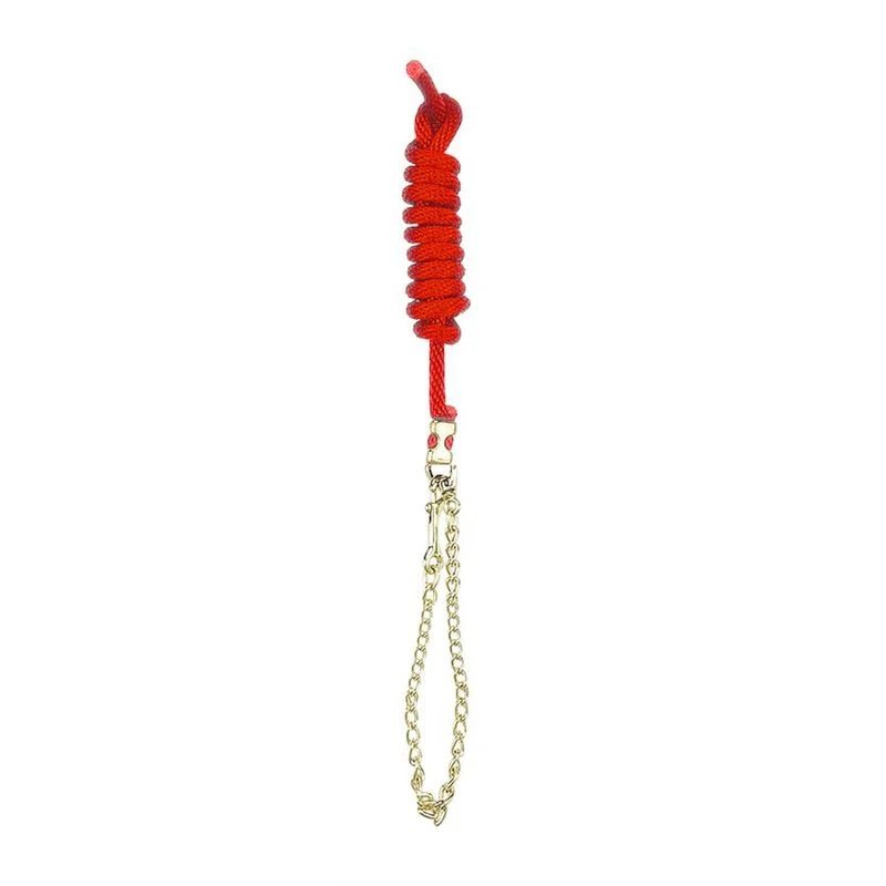 Perri's 5/8" Nylon Lead W/Chain - Red 1 Perri's 5/8" Nylon Lead W/Chain - Red