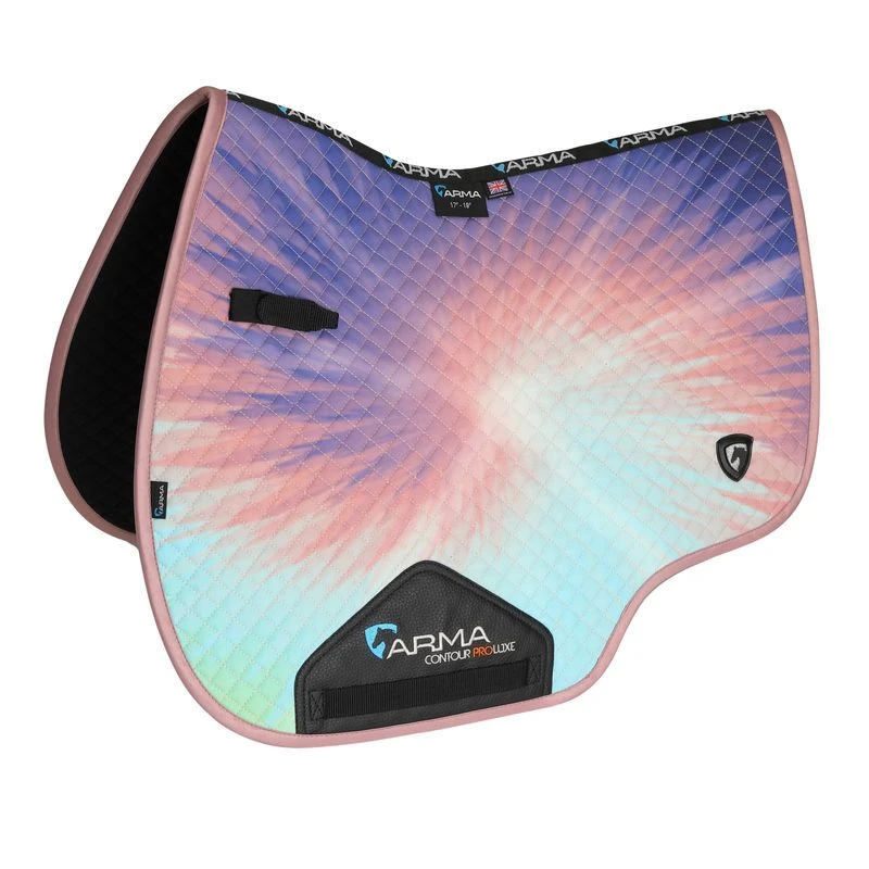 Shires ARMA Tie Dye Saddle Pad - Pink 1 Shires ARMA Tie Dye Saddle Pad - Pink